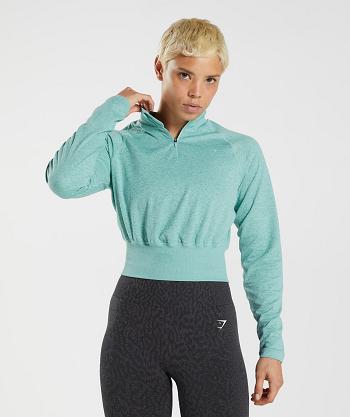 Dámské Accessories Gymshark 315 Long Sleeve Warmup Blankyt Tyrkysové | CZ 3791HAP